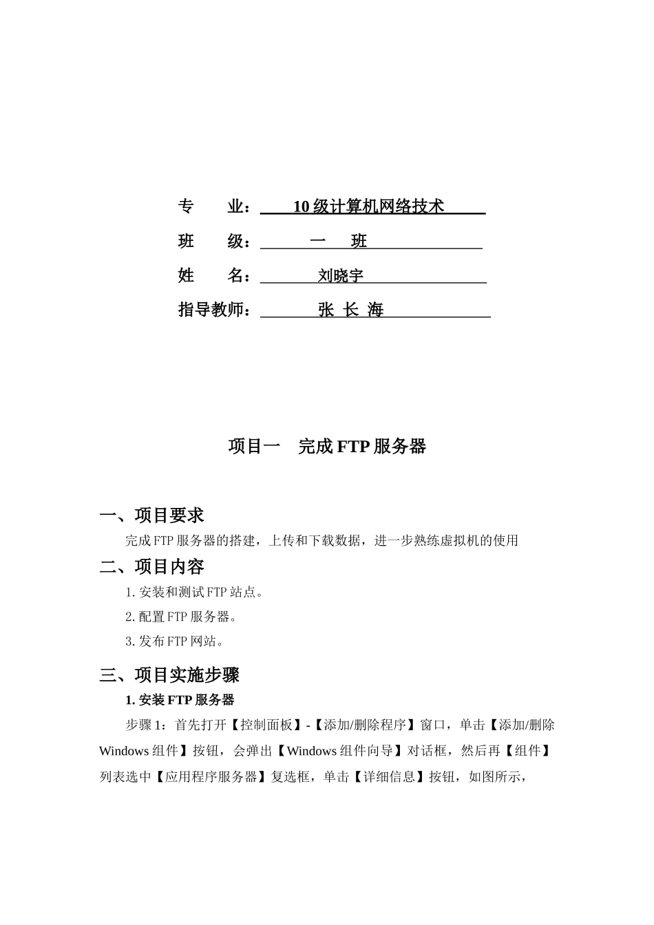 服务器配置及应用项目设计报告_第2页