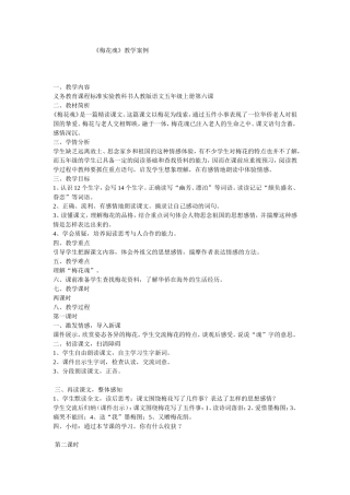 《梅花魂》案例