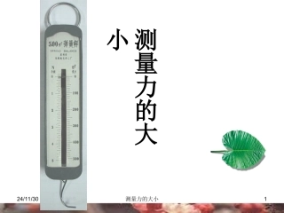 教科版科学五年级上测量力的大小课件