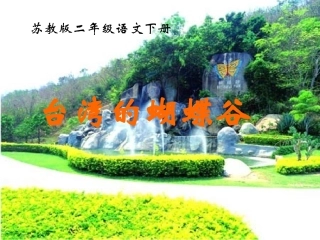 二年级语文下册《台湾的蝴蝶谷》