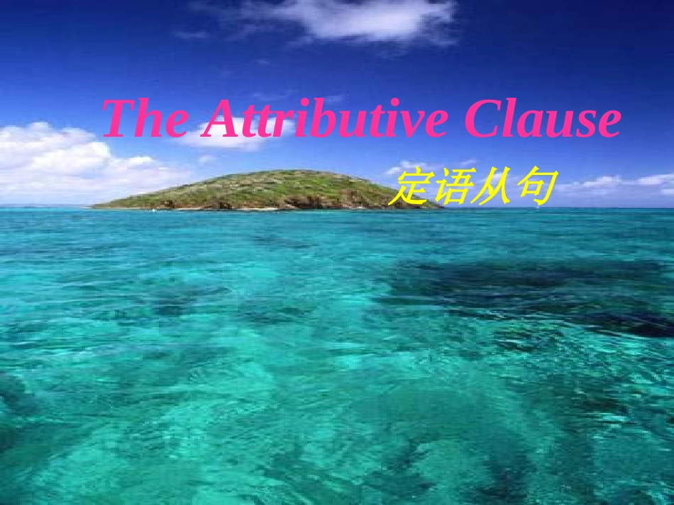 定语从句PPT课件_第1页