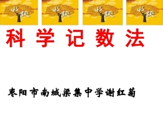 科学记数法PPT课件