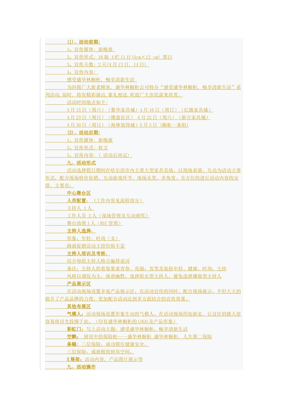 盛华林橱柜市场推广执行方案_第2页