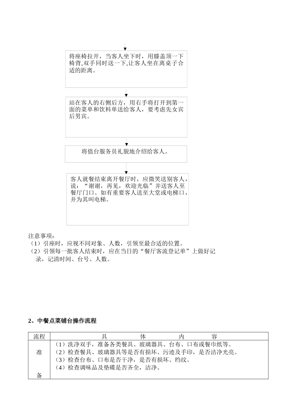 浙江采蝶轩餐饮有限公司服务管理规范_第3页