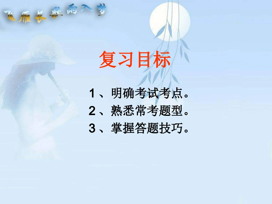 古诗词鉴赏专题复习_第2页