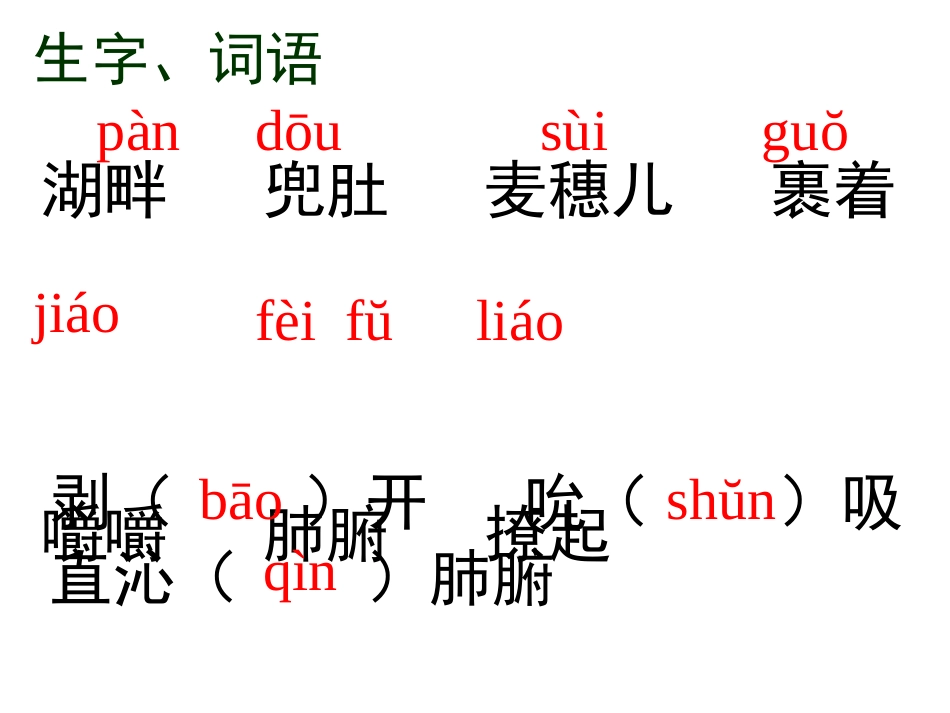 人教版四年级语文下册《麦哨》课件PPT_第2页