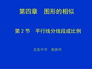 第四章图形的相似