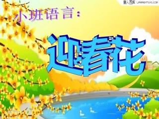 小班儿歌迎春花