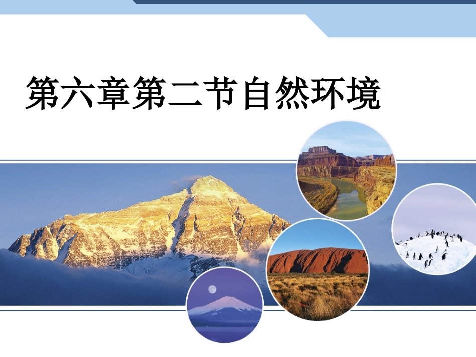 第六章我们生活的大洲——亚洲第二节自然环境（上课）_第1页