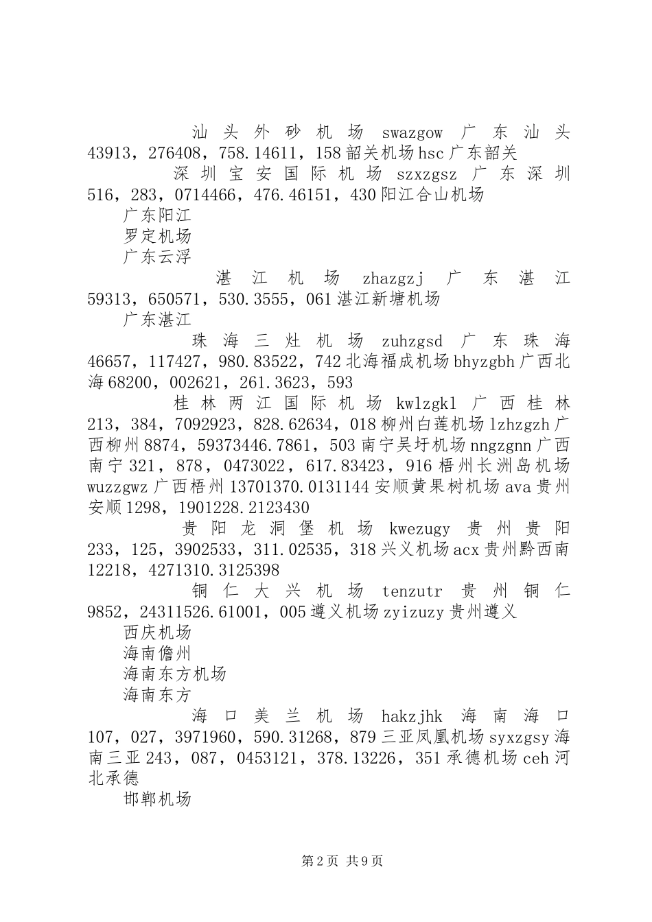 全国民用机场布局规划_第2页