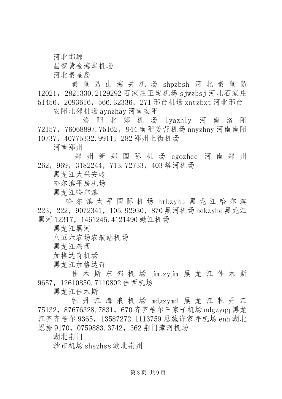 全国民用机场布局规划_第3页