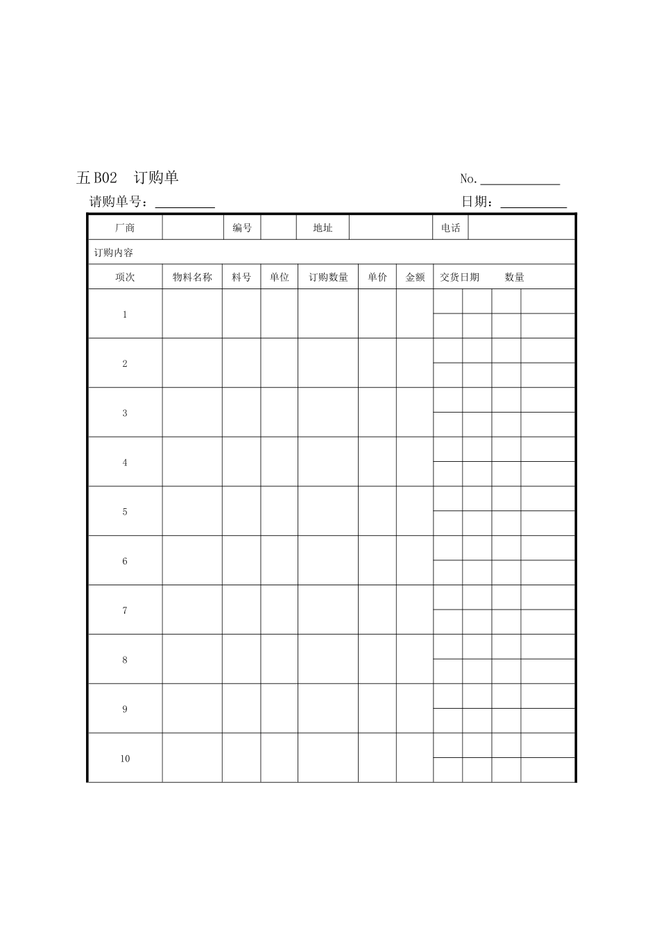 现代企业营销管理表格_第1页