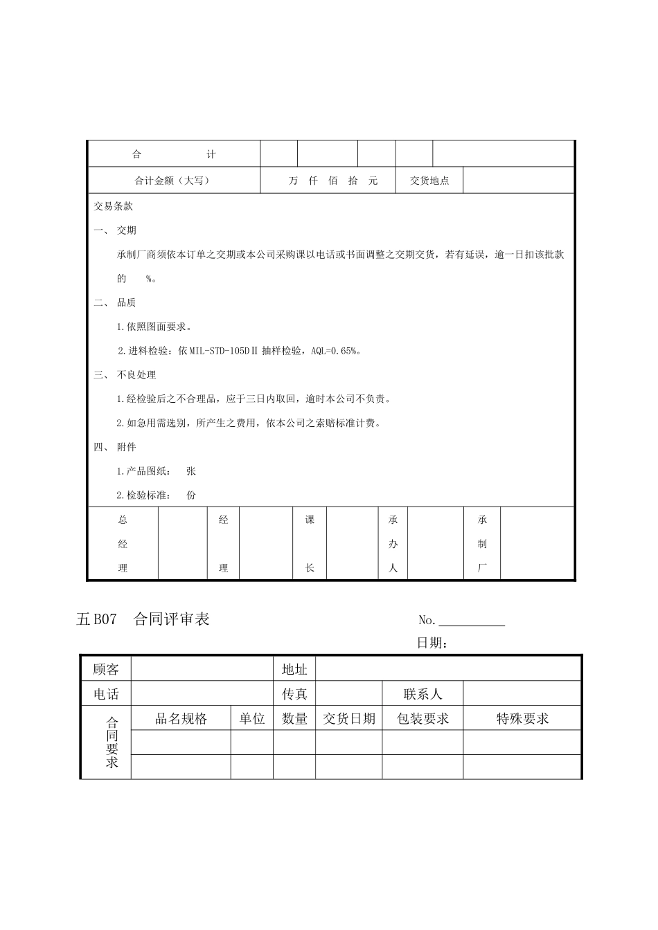 现代企业营销管理表格_第2页
