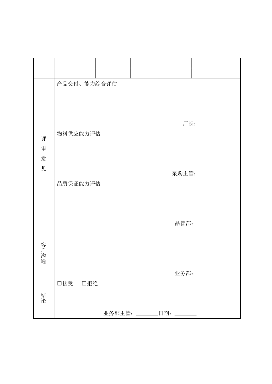 现代企业营销管理表格_第3页