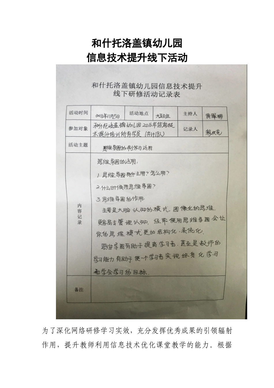 幼儿园信息技术提升线下活彩_第1页