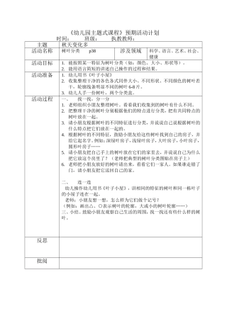科学：《树叶分类》