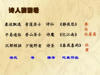 （中小学精品）《闻官军收河南河北》课件
