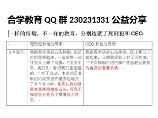 情境，教育，后果