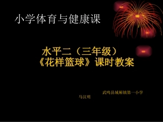 水平二（三年级）《花样篮球》教案
