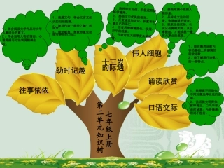 七年级上册第二单元重难点知识树