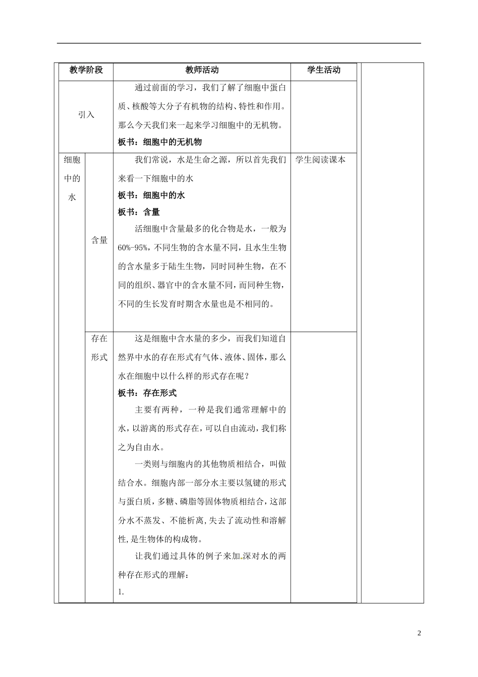 《细胞中的无机物》_第2页
