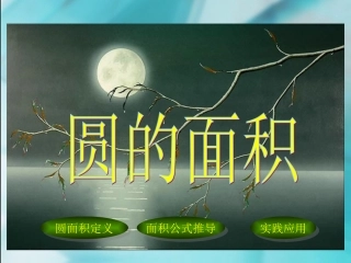 （中小学精品）圆的面积微课