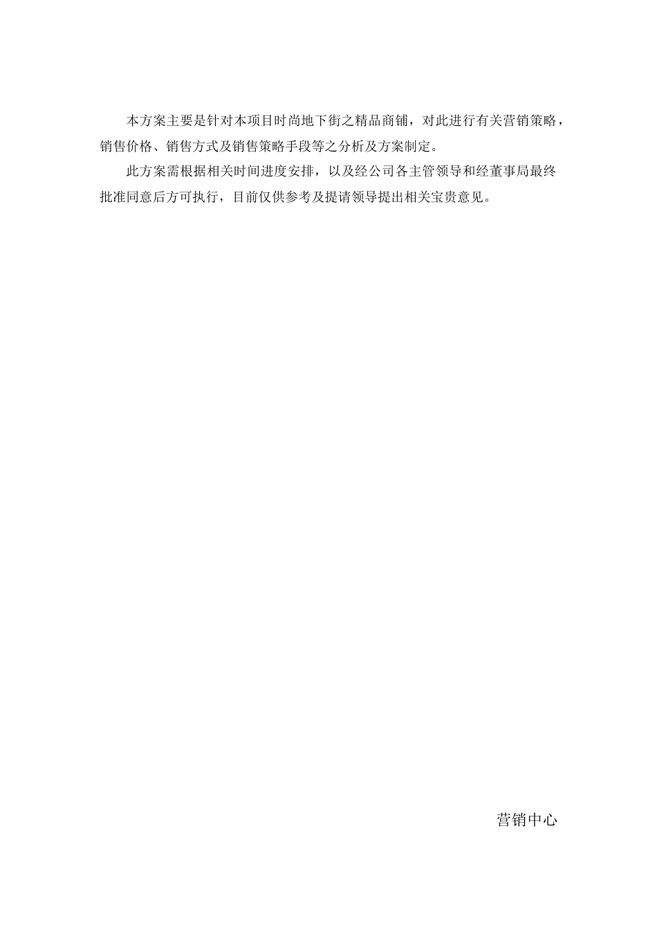 南华置地广商业项目（地下时尚街）销售策划方案_第2页
