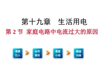 家庭电路中电流过大的原因(实中吴赛飞)