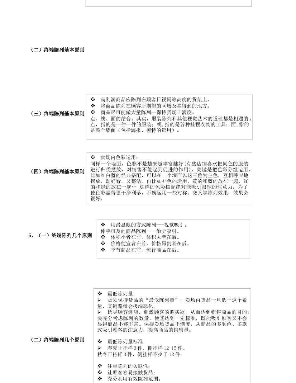 终端店铺陈列培训大纲框架_第2页