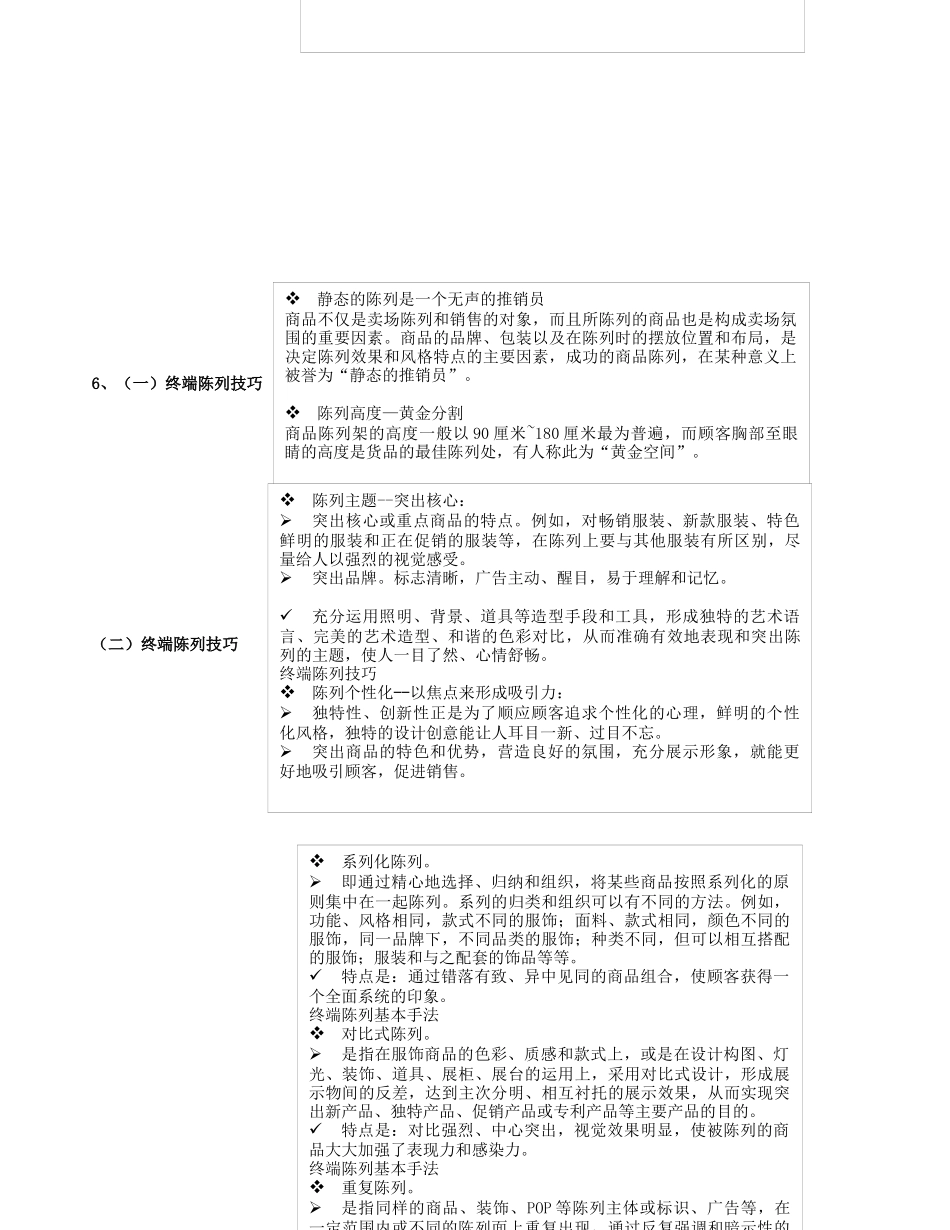 终端店铺陈列培训大纲框架_第3页