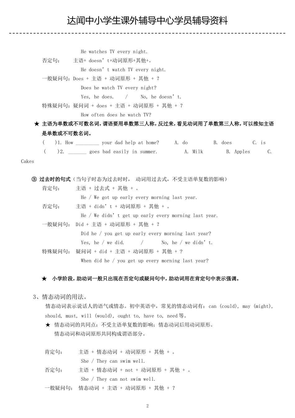 be动词、助动词、情态动词讲解(基础篇)Microsoft_Word_文档_第2页