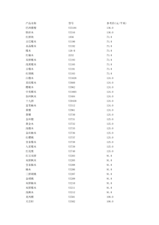 扬子木地板价格