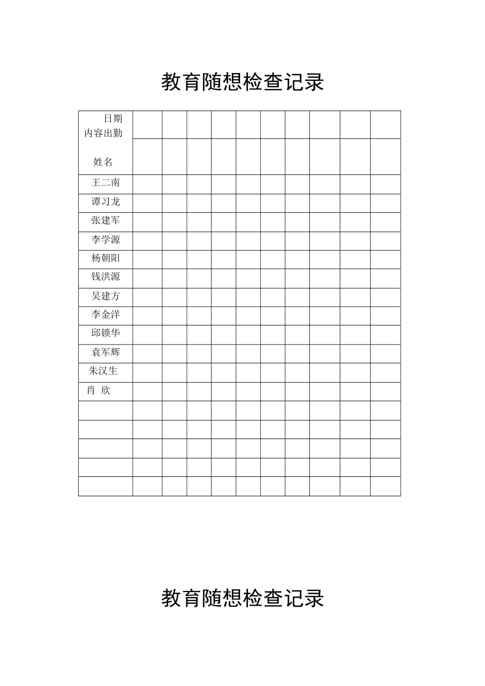 教育随想检查记录_第1页