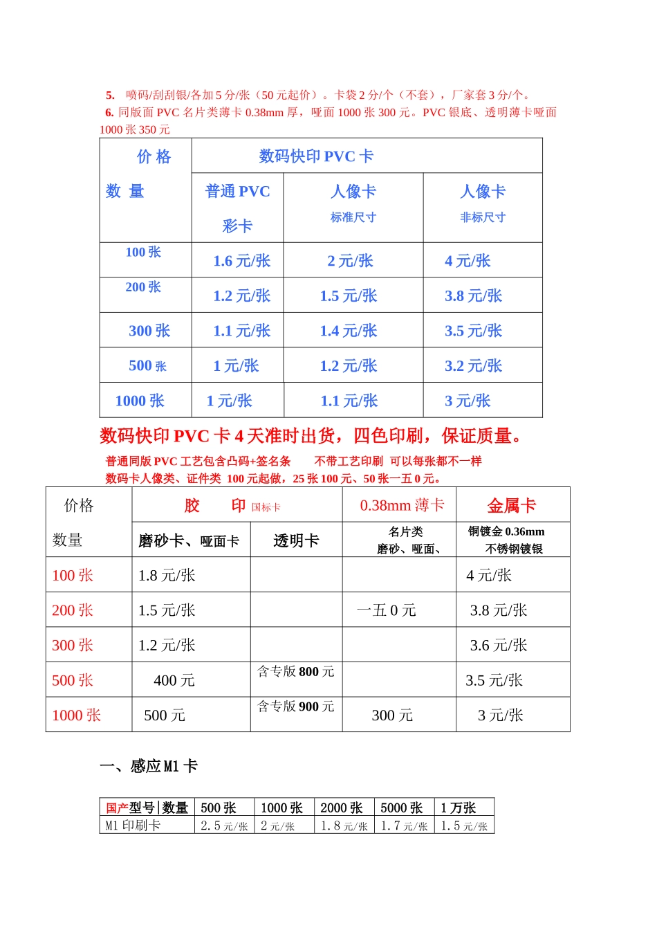 试论上海振兴制卡广告行业加工价格_第2页