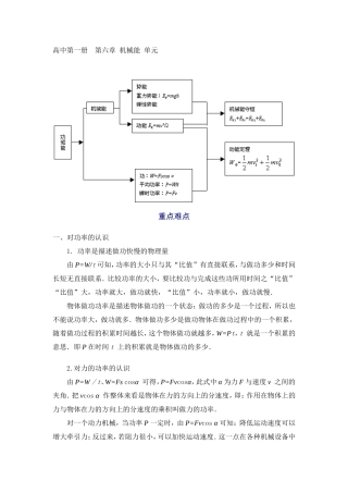 第六章机械能单元