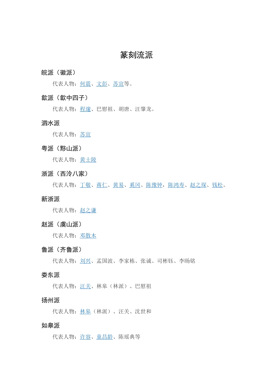 篆刻流派（略）_第1页