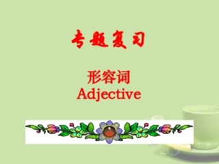 形容词Adjective专题