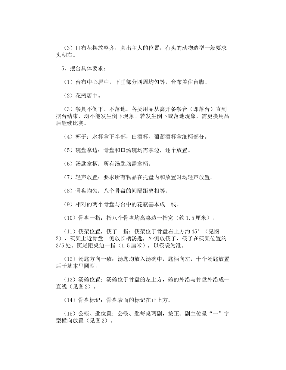 餐厅服务技能大赛_第2页