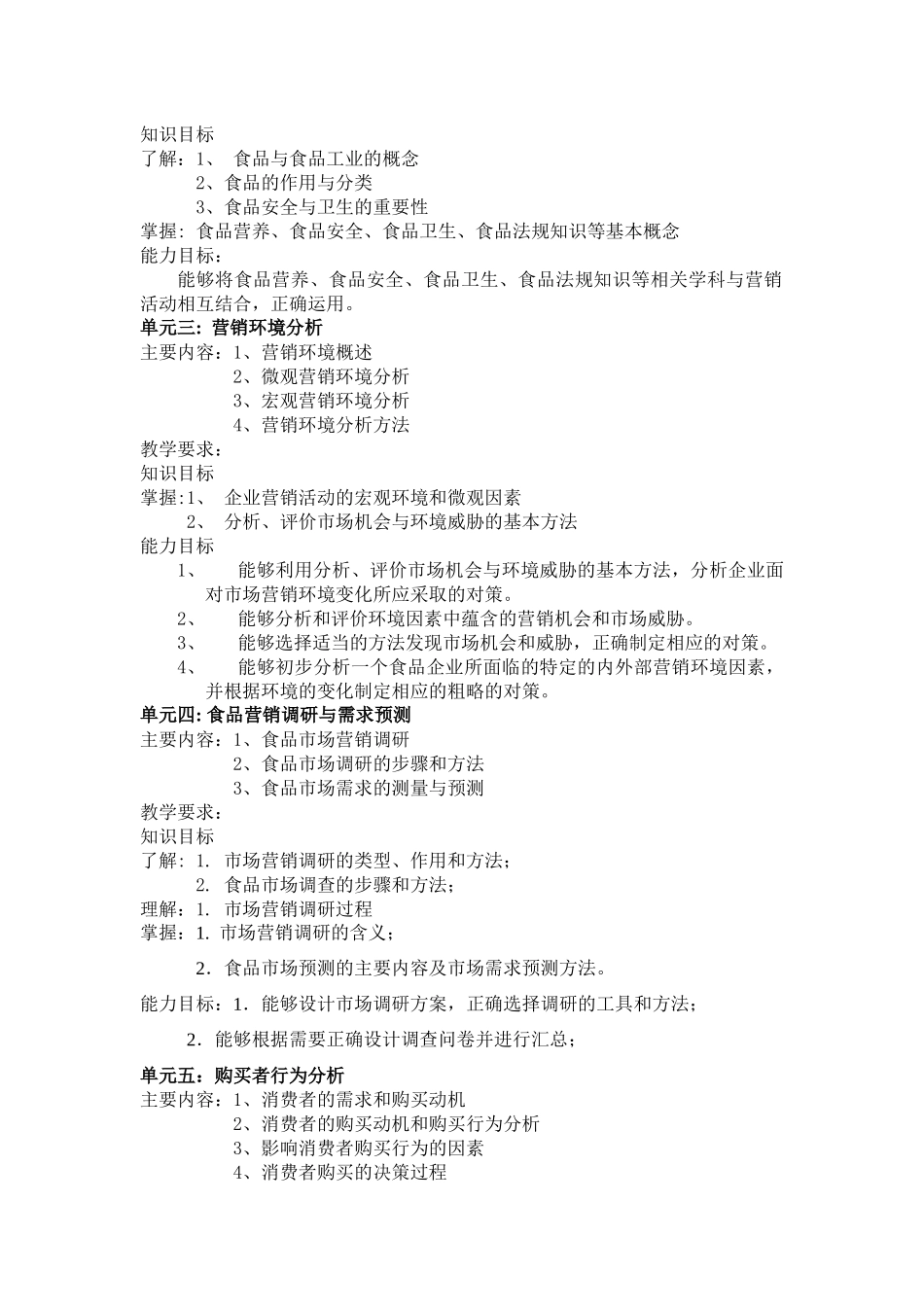 营销教学大纲修改稿_第3页