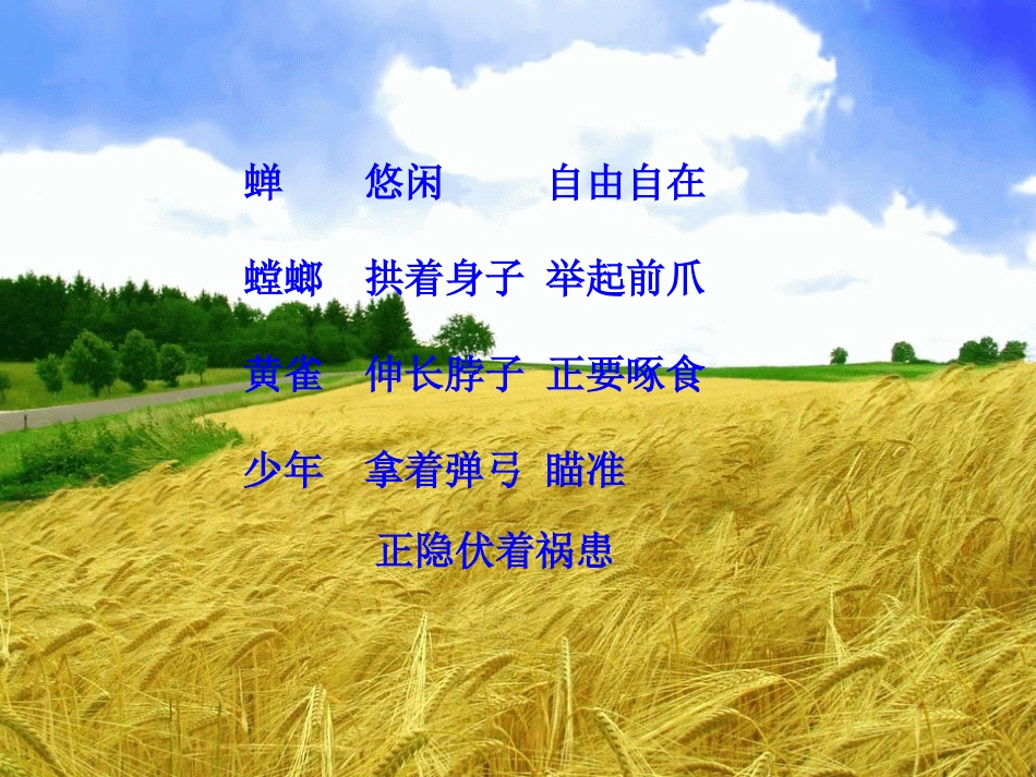 螳螂捕蝉(课件)_第2页