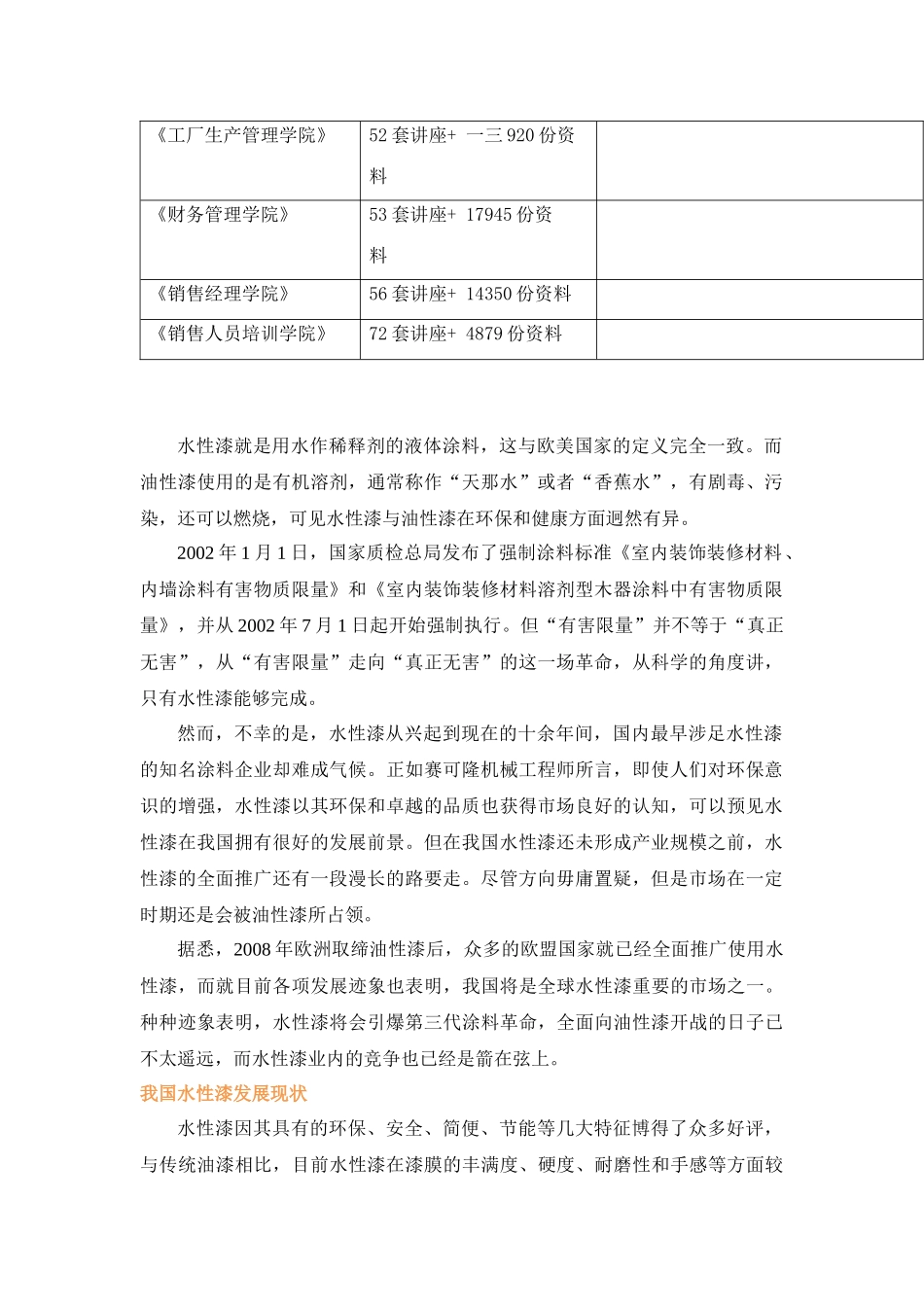 水性漆年度市场分析及生产设备选购_第2页