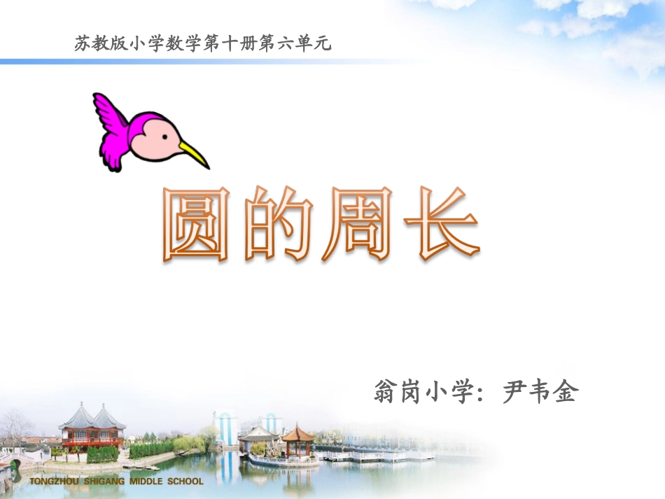 （中小学精品）圆的周长课件_第1页