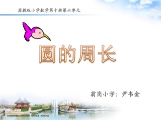 （中小学精品）圆的周长课件