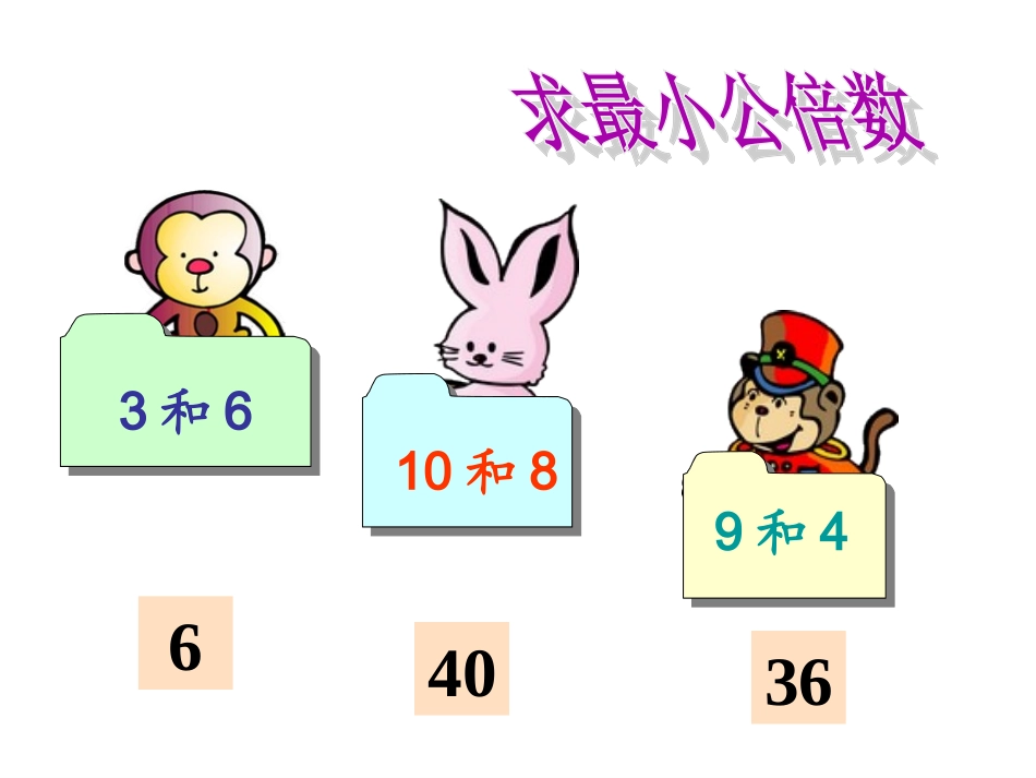《最大公因数与最小公倍数的比较》课件_第2页