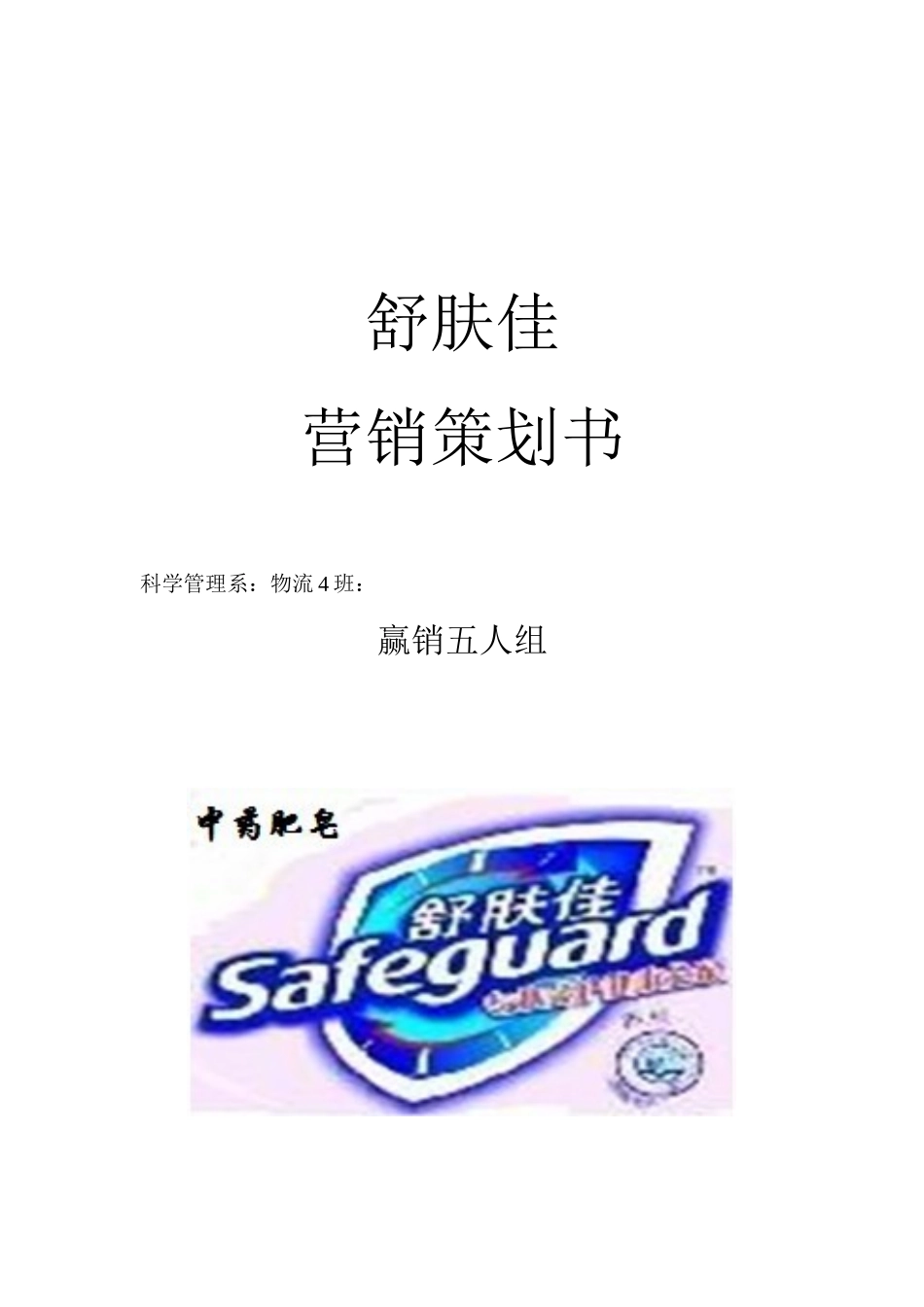 舒肤佳营销策划书_第1页