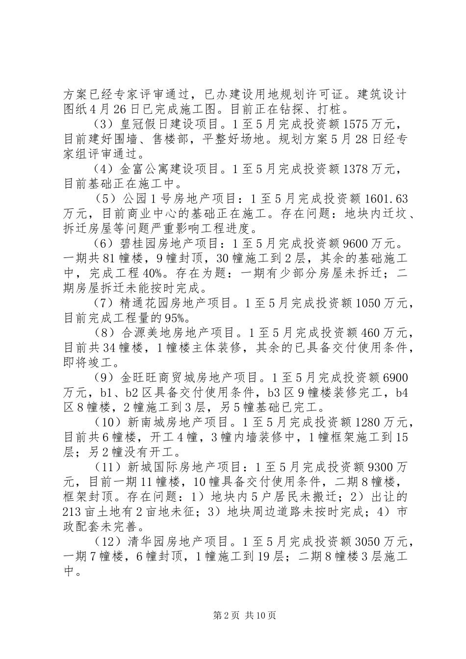 市住房建设局上半年工作总结及下半年工作要点安排_第2页