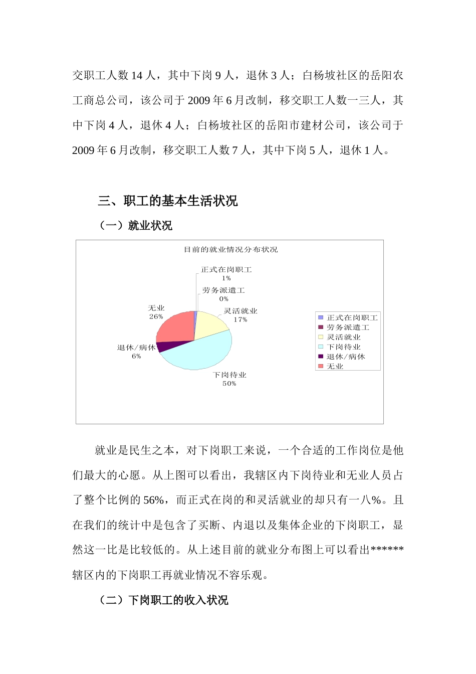 有关职工生活状况的调研报告_第3页