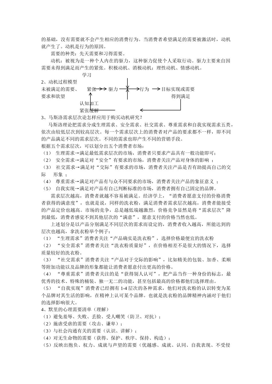 消费者行为学期末考试重点_第2页