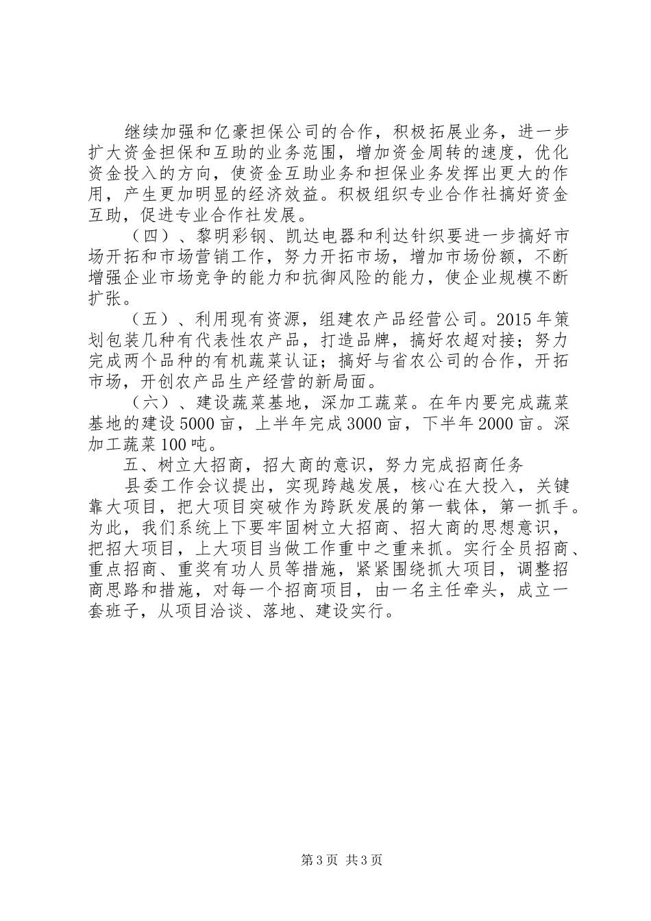 县供销社XX年年度工作计划_第3页