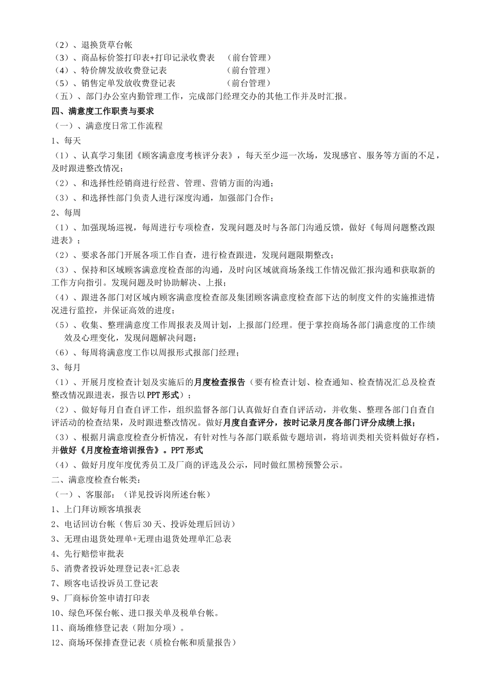 客服部各岗位职责与要求_第3页